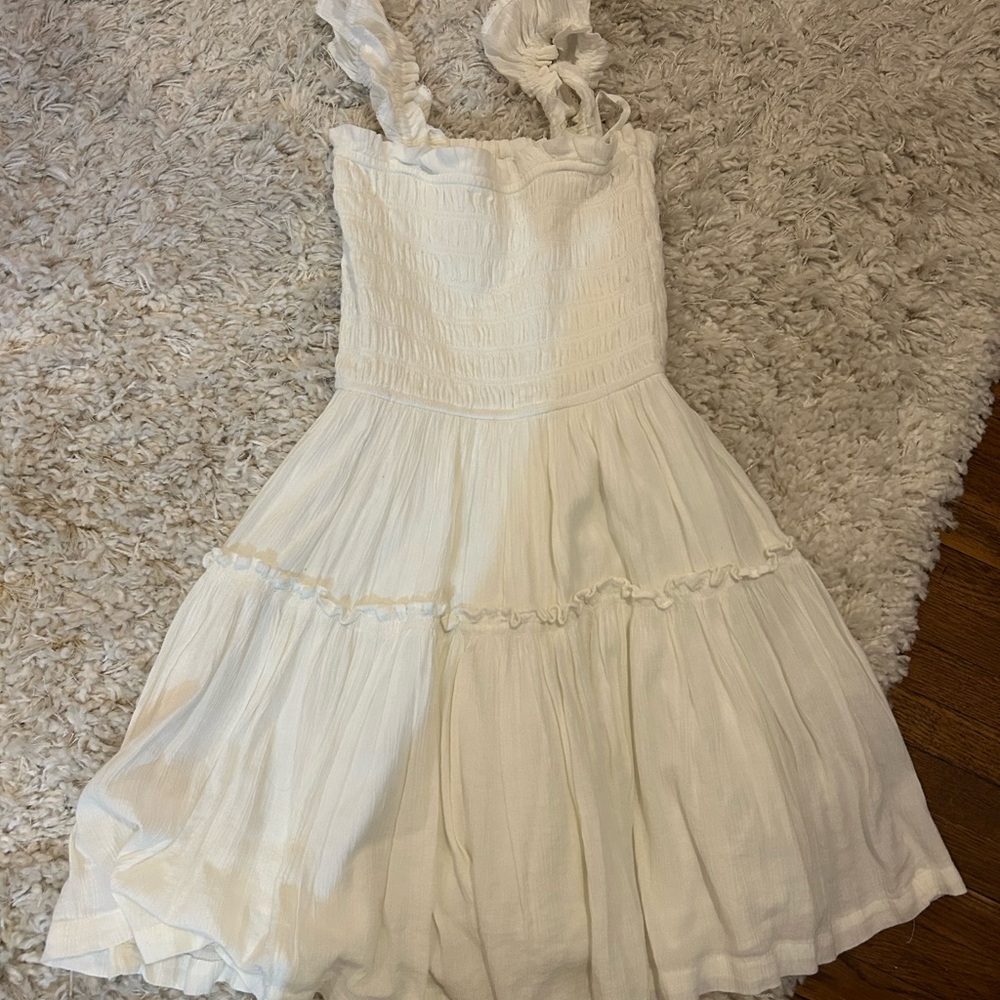 Aerie Cream Casual Dress